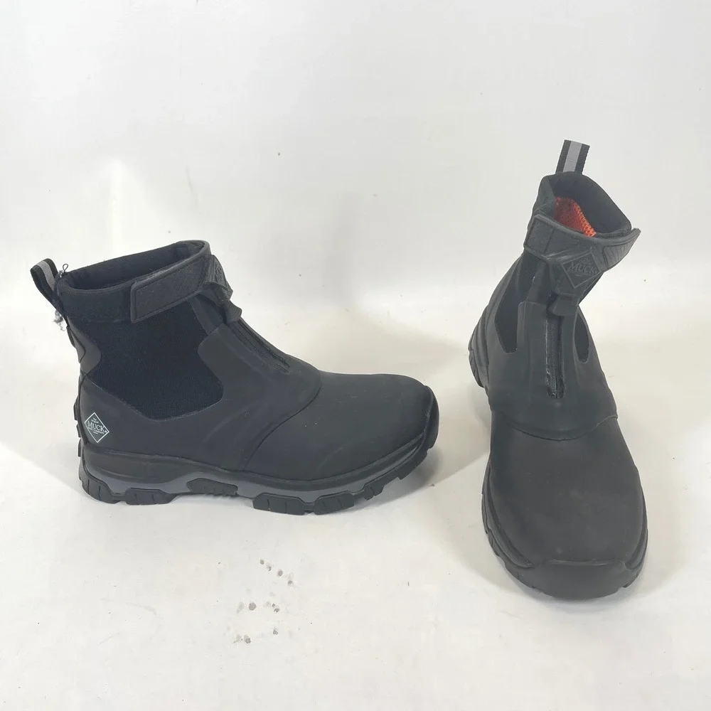 Muck Boot Company Apex Mid Zip Black Waterproof Boots Mens 8 US 41 EU